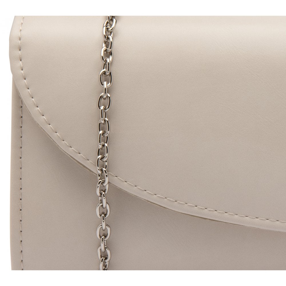 Lotus Claire Clutch Bag in Nude with Magnetic Closure Donnellans