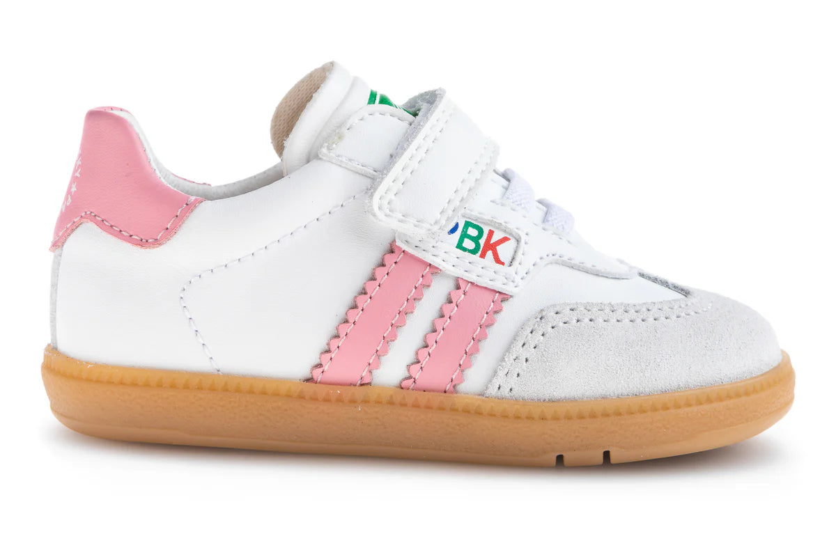 Pablosky Girls White Shoe with Pink 046707