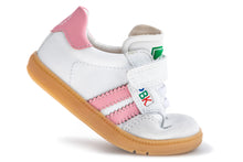 Load image into Gallery viewer, Pablosky Girls White Shoe with Pink 046707