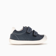 Load image into Gallery viewer, Pablosky Boys Navy Velcro Shoe 048525