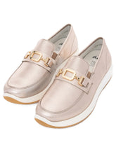Load image into Gallery viewer, Ara | Osaka Wide H Fit Slip On Leather Loafers in Sand | 12-25528 08