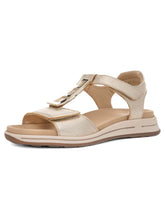 Load image into Gallery viewer, Ara Osaka Velcro Sandals Platinum 34804 11