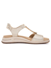 Load image into Gallery viewer, Ara Osaka Velcro Sandals Platinum 34804 11