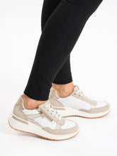 Load image into Gallery viewer, Ara Beige Wide H Fit Trainer Garda 12-57702 25