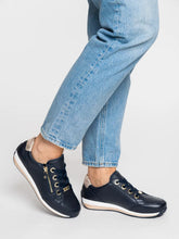 Load image into Gallery viewer, Ara Wide Fit Navy Trainers 12-64587 12