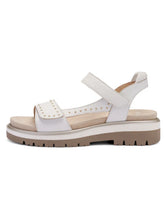 Load image into Gallery viewer, Ara White Velcro Sandals 21008 04