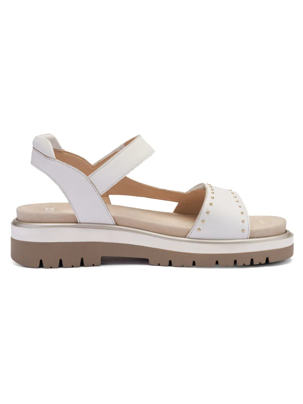 Ara White Velcro Sandals 21008 04