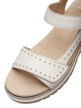 Load image into Gallery viewer, Ara White Velcro Sandals 21008 04