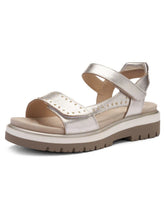 Load image into Gallery viewer, Ara Platinum Velcro Sandals 21008 11