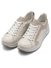 Load image into Gallery viewer, Ara Wide H Fit Cream Trainers 27512 09