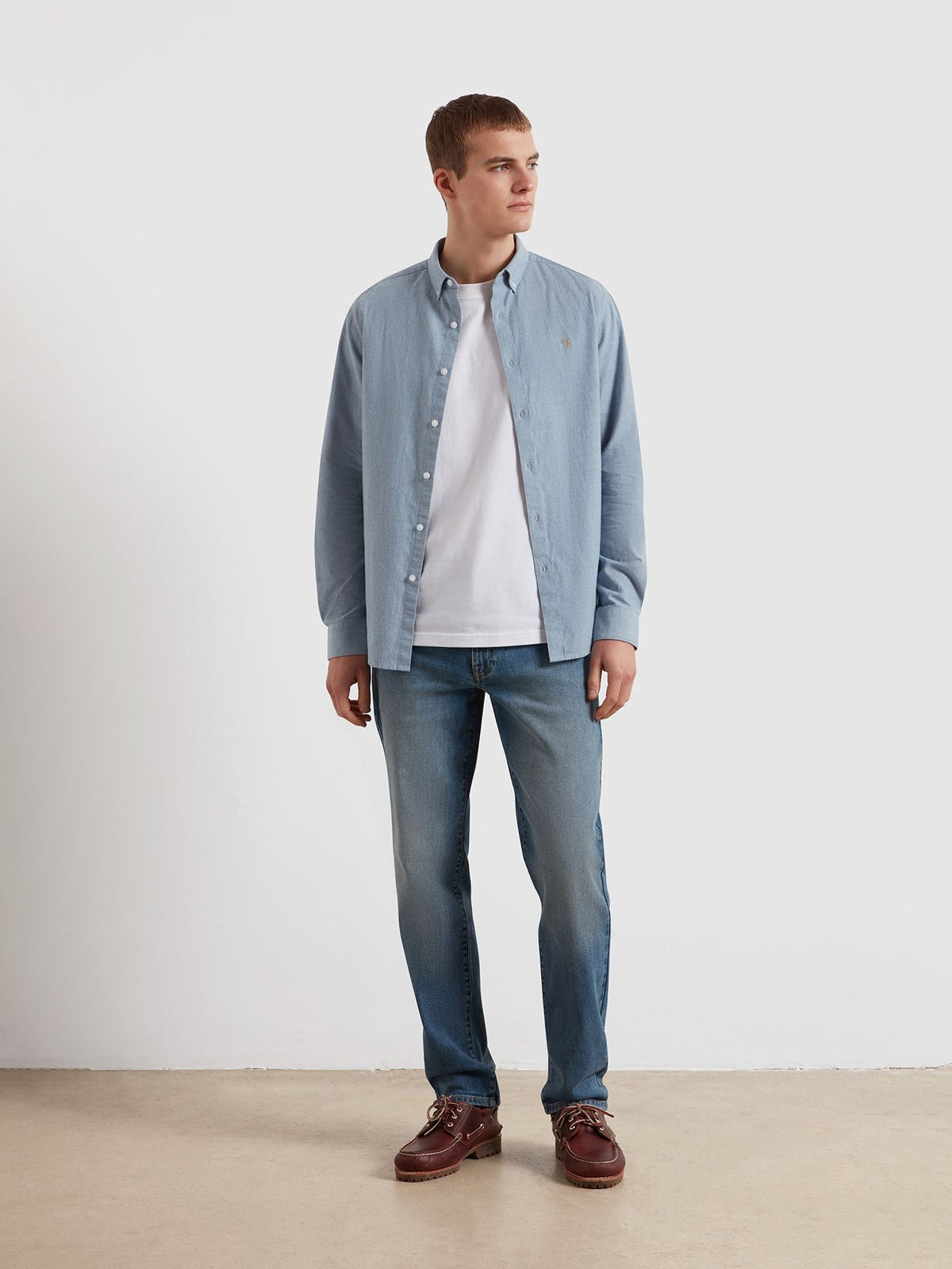 Farah Blue Shirt F4WHF029 401