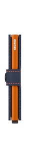 Secrid Mini-Wallet Matte Nightblue Orange