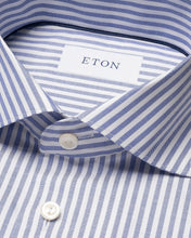 Load image into Gallery viewer, Eton Blue Striped Shirt 100013529
