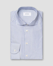 Load image into Gallery viewer, Eton Blue Striped Shirt 100013529