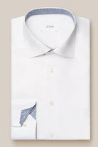 Eton White Shirt with Trim 100013587 00