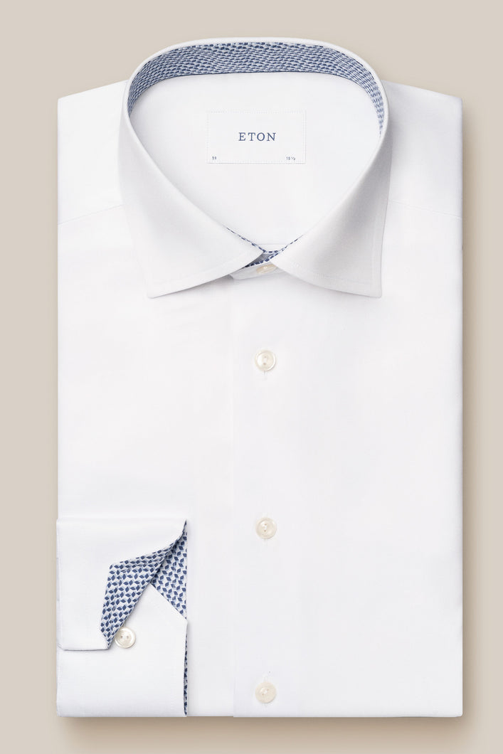Eton Slim Fit White Shirt 100013179 00