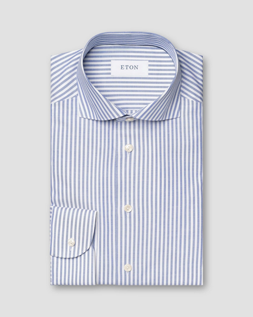 Eton Blue Striped Shirt 100013590 24