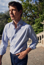 Load image into Gallery viewer, Eton Blue Striped Shirt 100013590 24