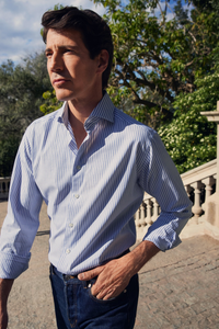 Eton Blue Striped Shirt 100013590 24