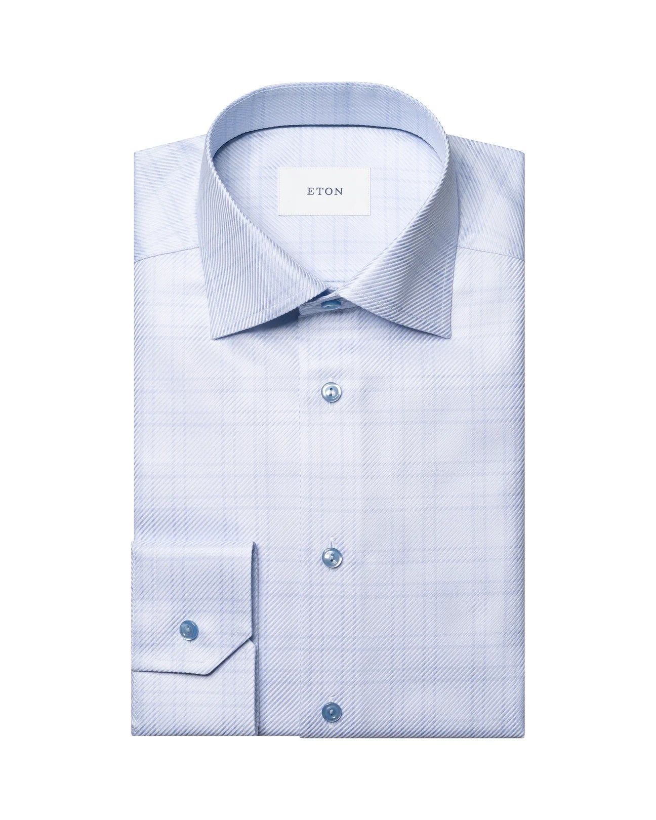 Eton Blue Check Shirt 100014550 20