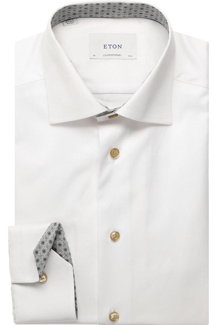 Eton Slim Fit White Shirt 1000 13896 00
