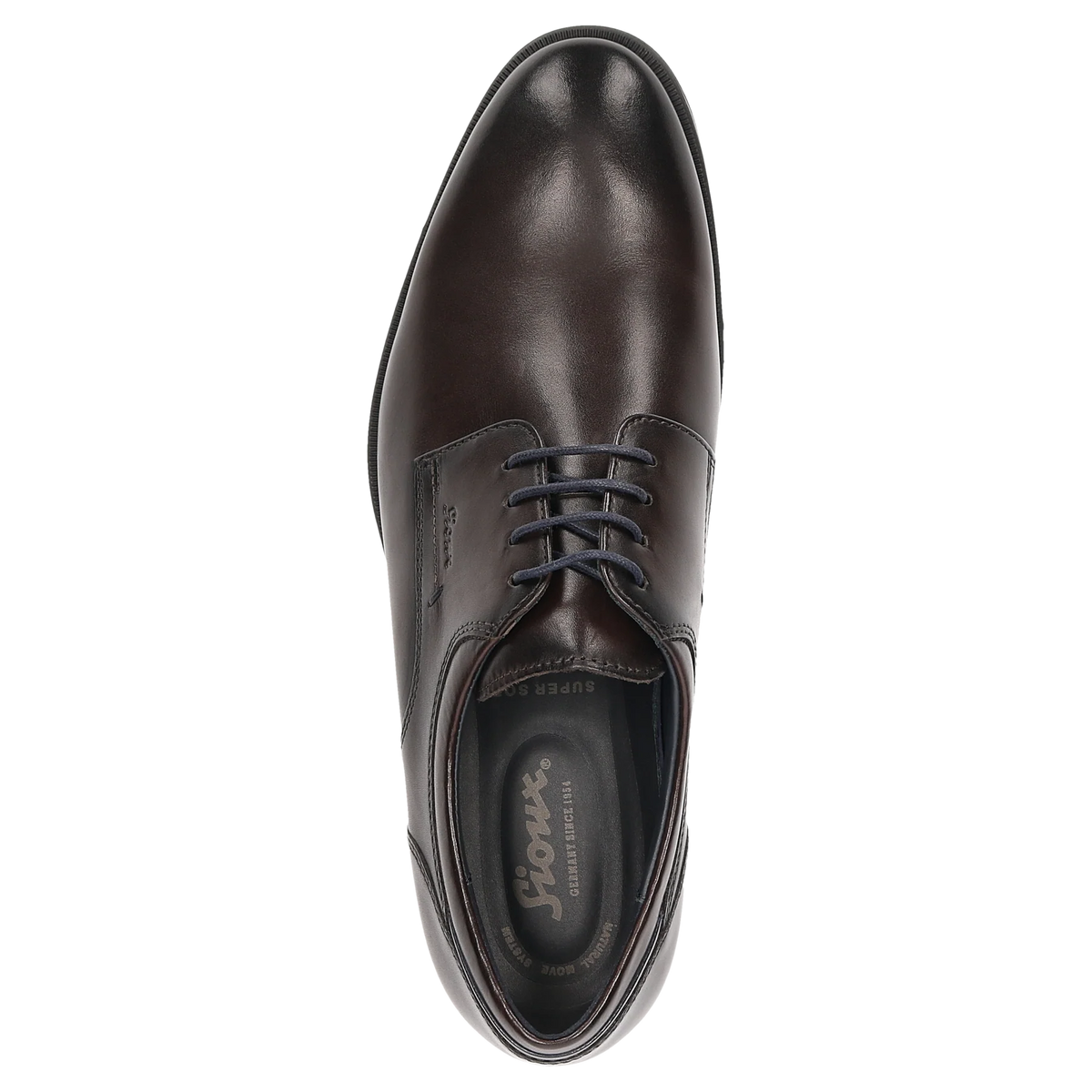 Sioux Wide Fit Dark Brown Shoe 11742