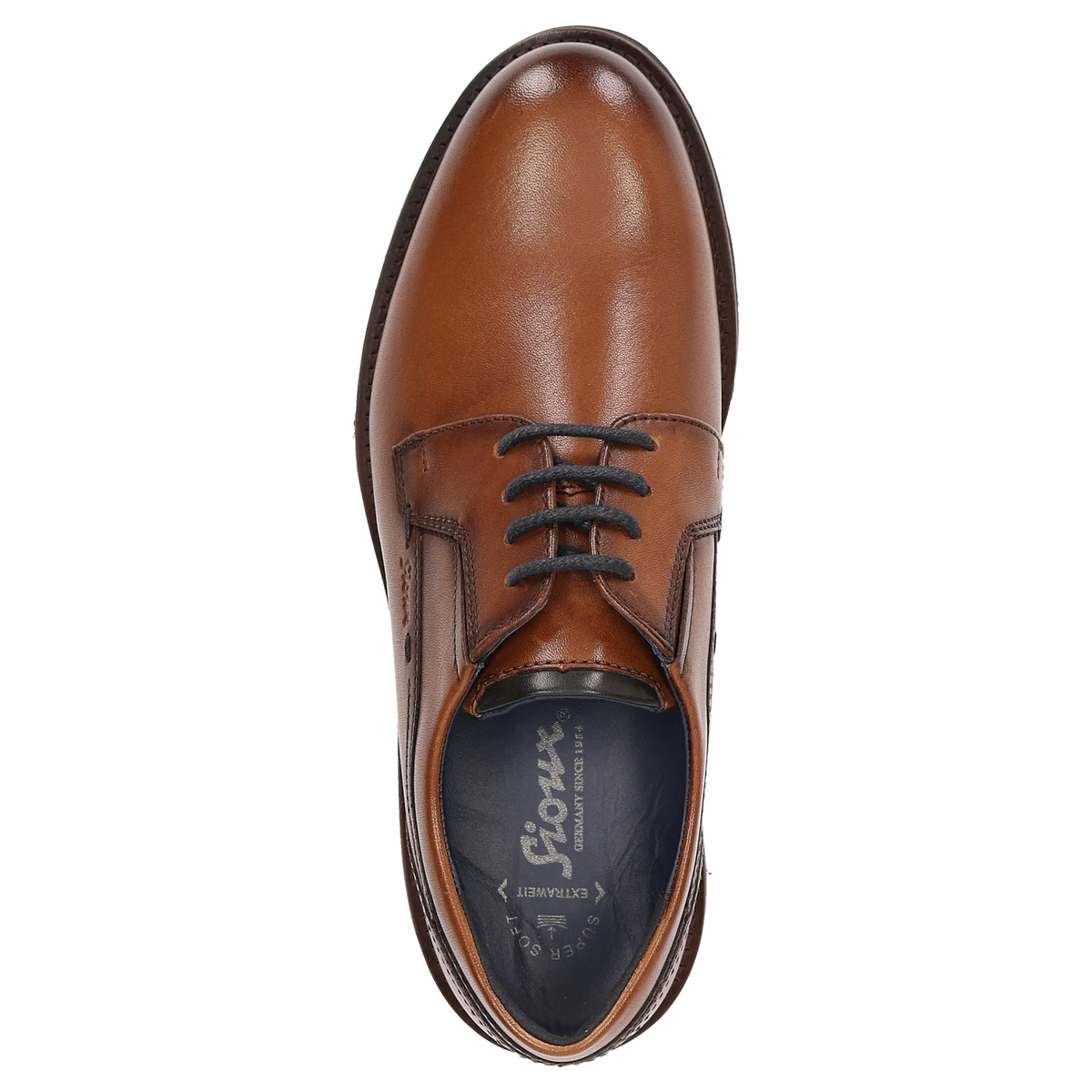 Sioux Wide Fit Shoe Cognac 12404