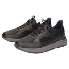Load image into Gallery viewer, Sioux Black Elastic Lace Shoe 13040