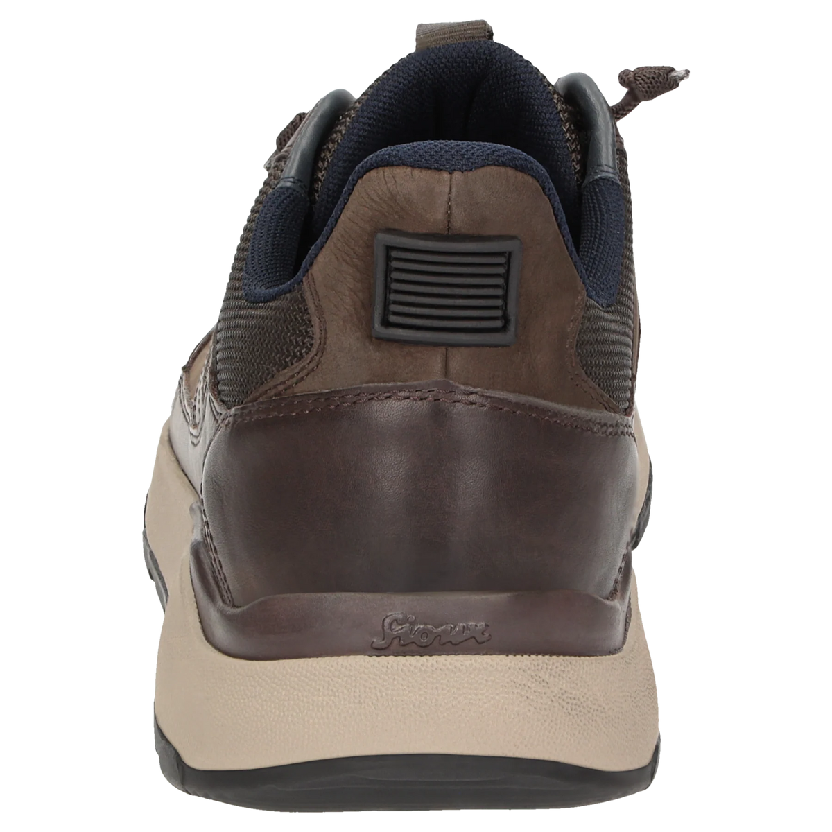 Sioux Dark Brown Elastic Lace Shoe 13042