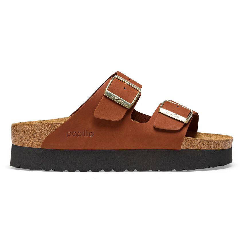 Birkenstock Papillio 1025279 Arizona Platform Nubuck Leather
