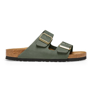 Birkenstock 1025762 | Arizona Natural Leather Nubuck Sandals in Thyme Green