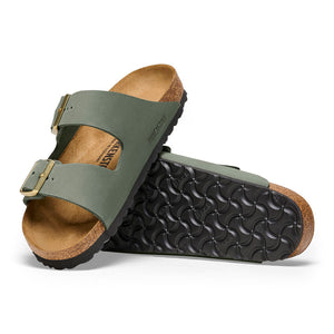 Birkenstock 1025762 | Arizona Natural Leather Nubuck Sandals in Thyme Green