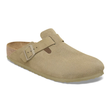 Load image into Gallery viewer, Birkenstock Boston Khaki Suede Leather 1025844