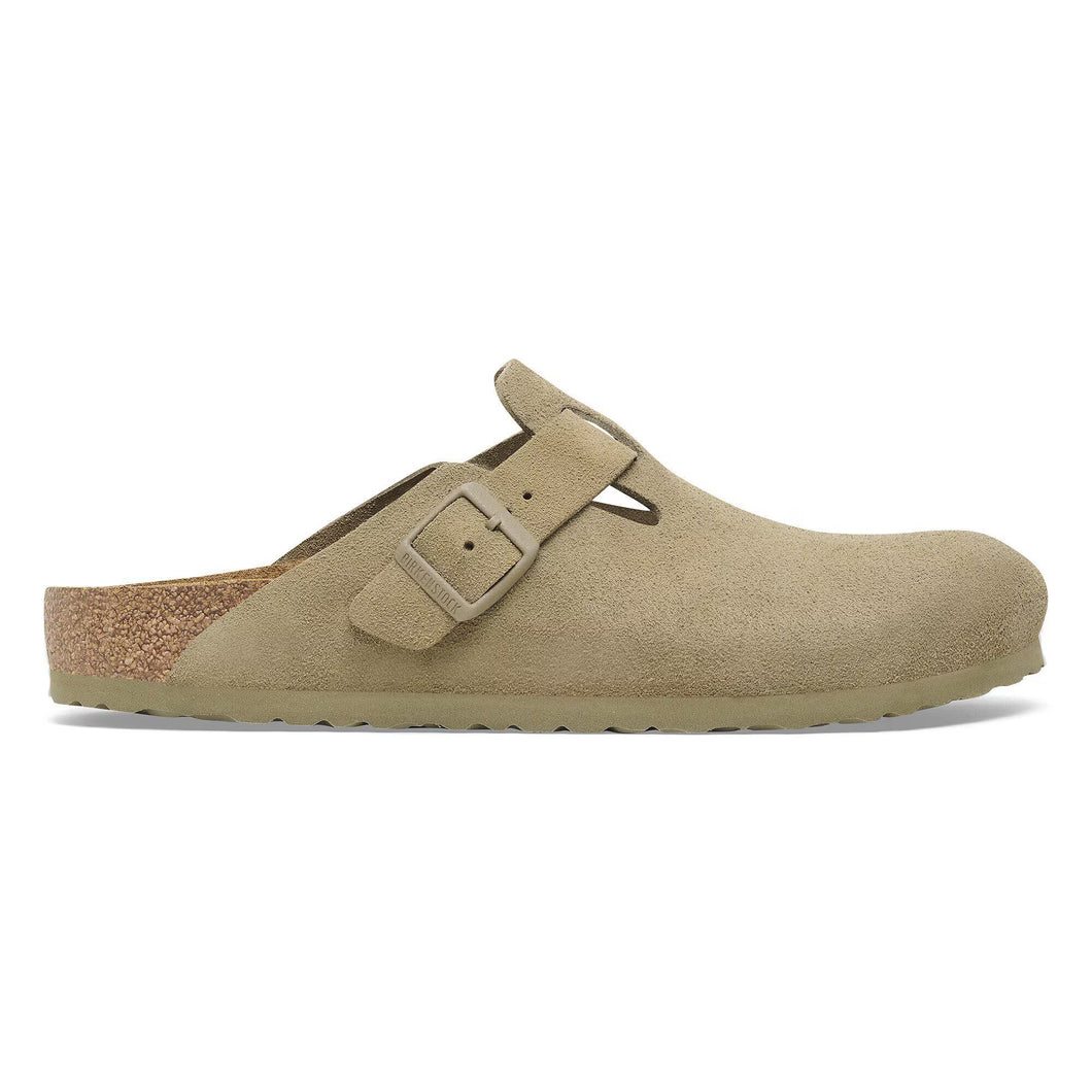 Birkenstock Boston Khaki Suede Leather 1025844