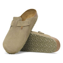 Load image into Gallery viewer, Birkenstock Boston Khaki Suede Leather 1025844