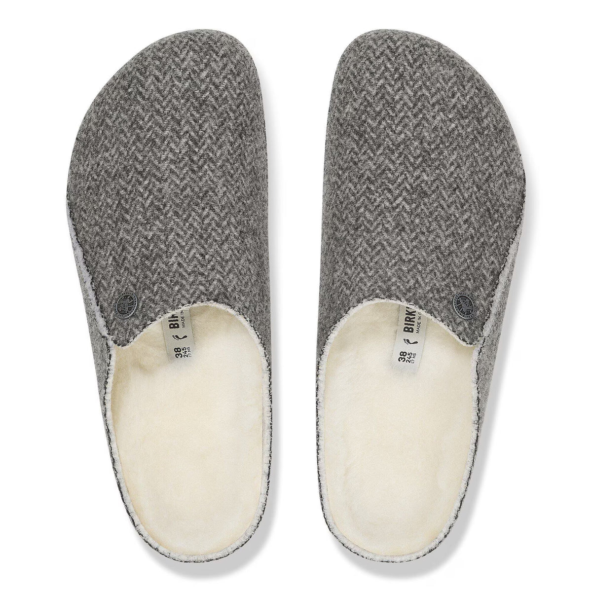 Birkenstock Grey Zermatt Slippers 1028049