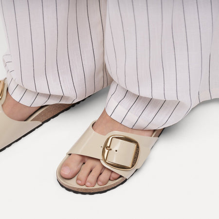 Birkenstock Madrid Big Buckle High-Shine Oyster 1031823
