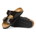 Birkenstock Arizona Black Embossed Animal Print 1032864
