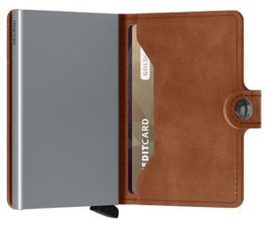 Secrid Mini-Wallet Vintage Cognac Silver
