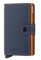 Secrid Mini-Wallet Matte Nightblue Orange