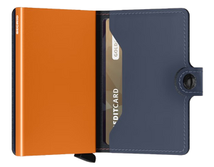 Secrid Mini-Wallet Matte Nightblue Orange