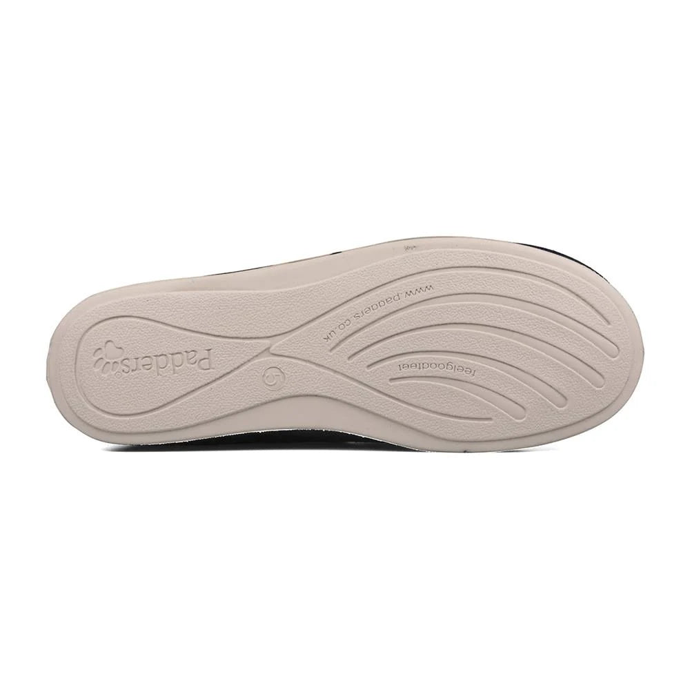 Padders Ladies Bootie Slippers Hush Navy