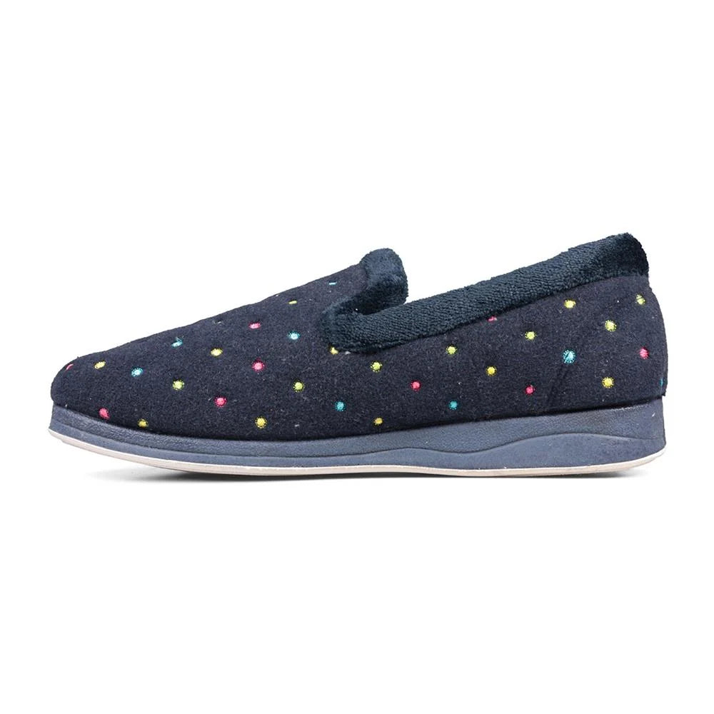 Padders Navy with Multi Dots Repose