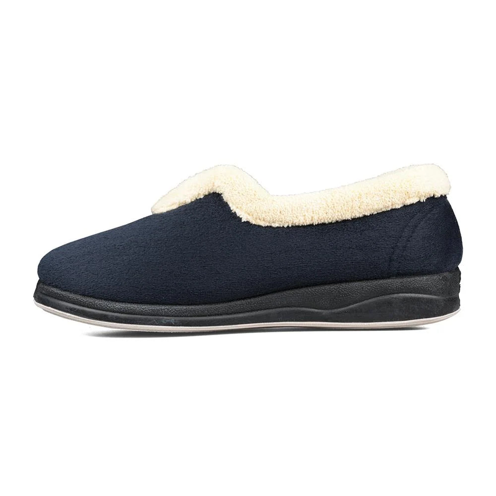 Padders Ladies Slippers Repose Navy