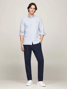 Tommy Hilfiger Stripe Shirt Blue and White mw0mw36238 0g0