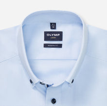 Load image into Gallery viewer, Olymp Button Down Blue Shirt 1216 84 10