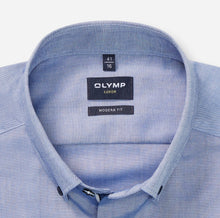 Load image into Gallery viewer, Olymp Button Down Smoke Blue Shirt 1216 84 13