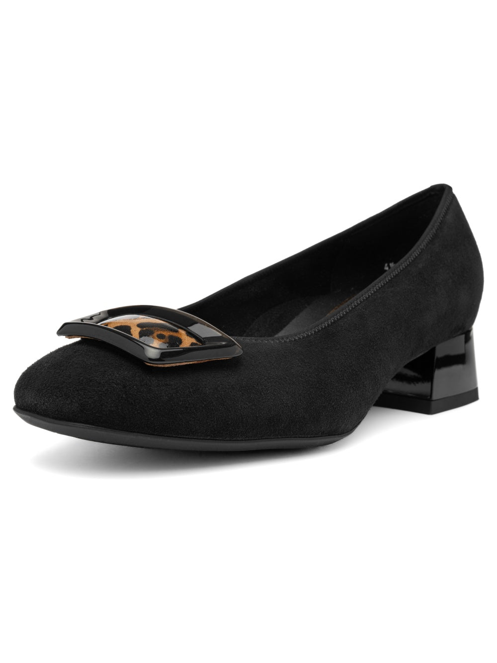 Ara Black Block Heel H Fit Pumps 12-20423-11