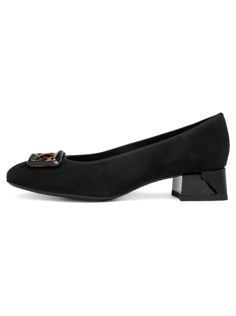 Ara Black Block Heel H Fit Pumps 12-20423-11