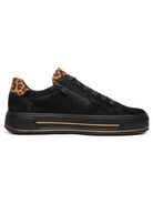 Ara Canberra Wide Fit Black Trainers 12-23004-01